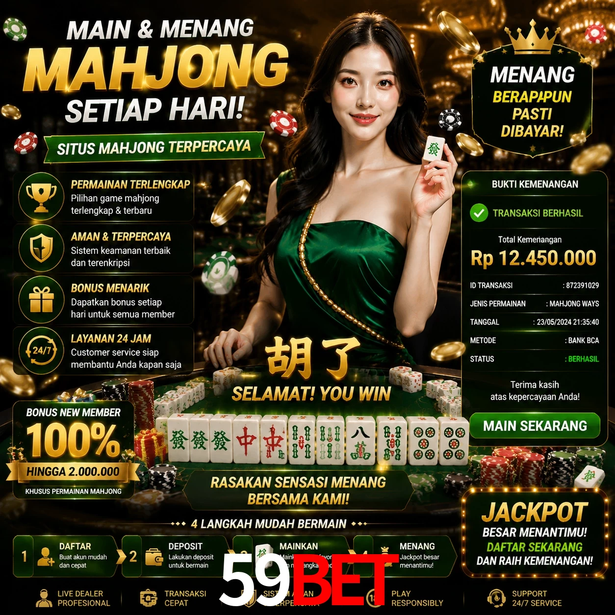 Ganhar e sacar na 59bet